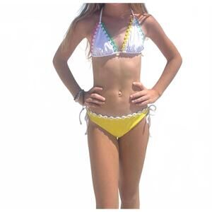 NEW NESSI BYRD felicia two piece swim suit in multicolor